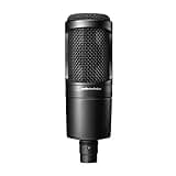 Audio-Technica Audio-Technica AT2020 Cardioid Condenser Studio XLR Microphone, Ideal for Pro...